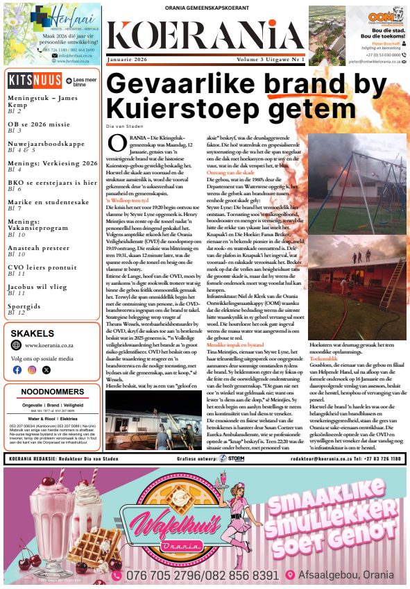 Koerania - Januarie 2026 voorblad